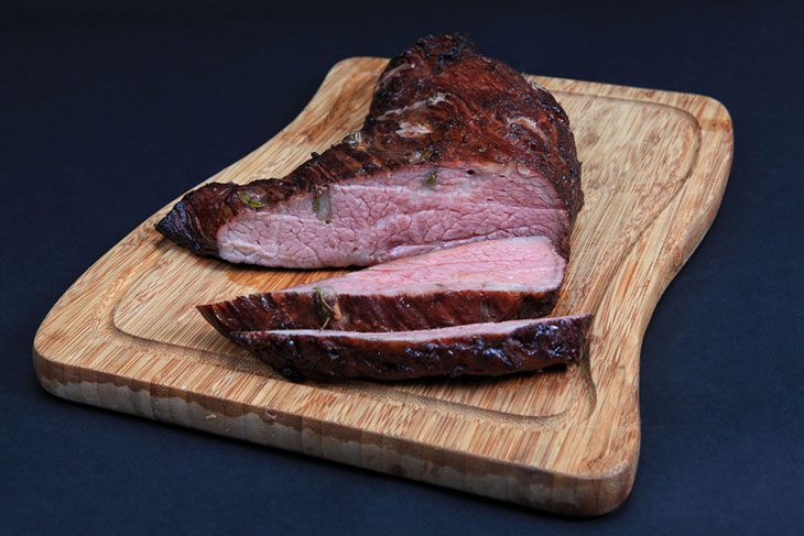 how to cut a tri tip into individual steaks